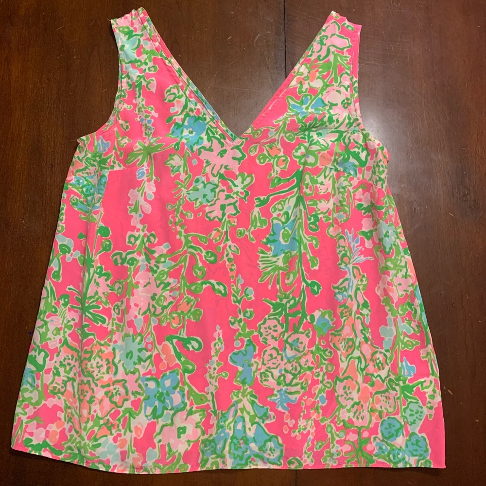 Lilly Pulitzer Silk Sleeveless Shirt XS